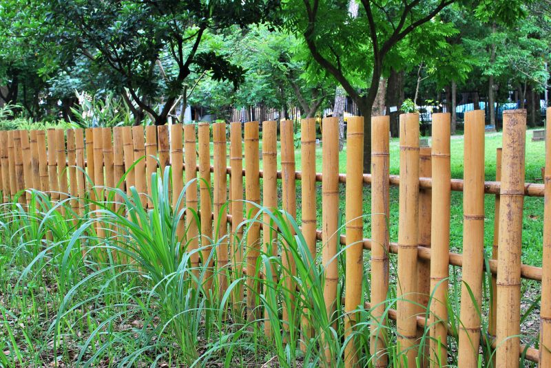 Indianapolis Bamboo Fence Installation