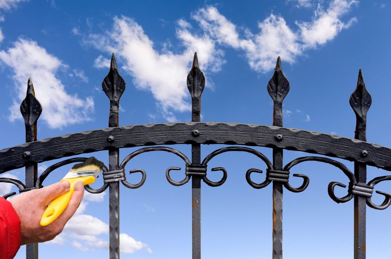 Atlanta Wrought Iron Fence Painting