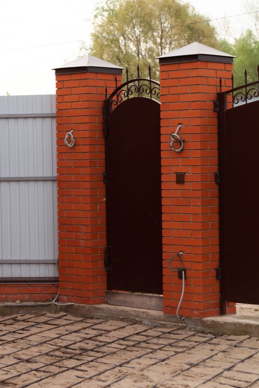 Brick Columns Installation