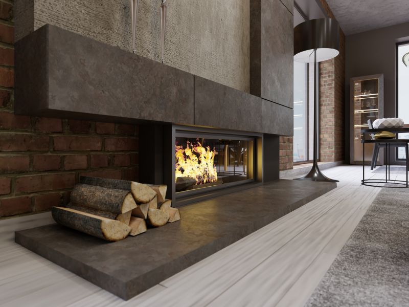 Brick Fireplace Installation