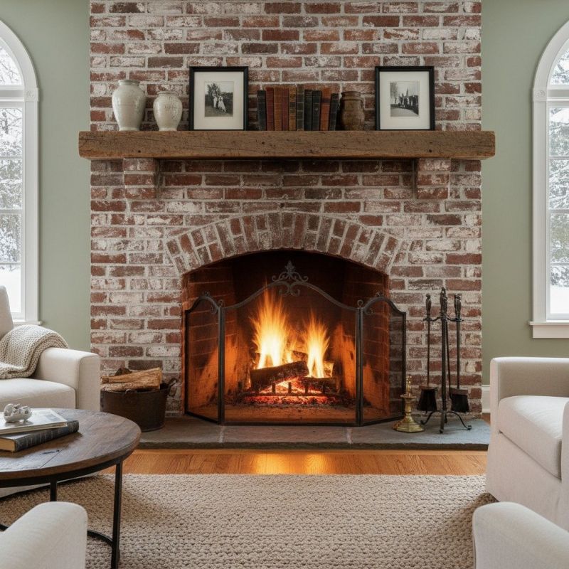 Local Brick Fireplace Installation in Westfield, MA