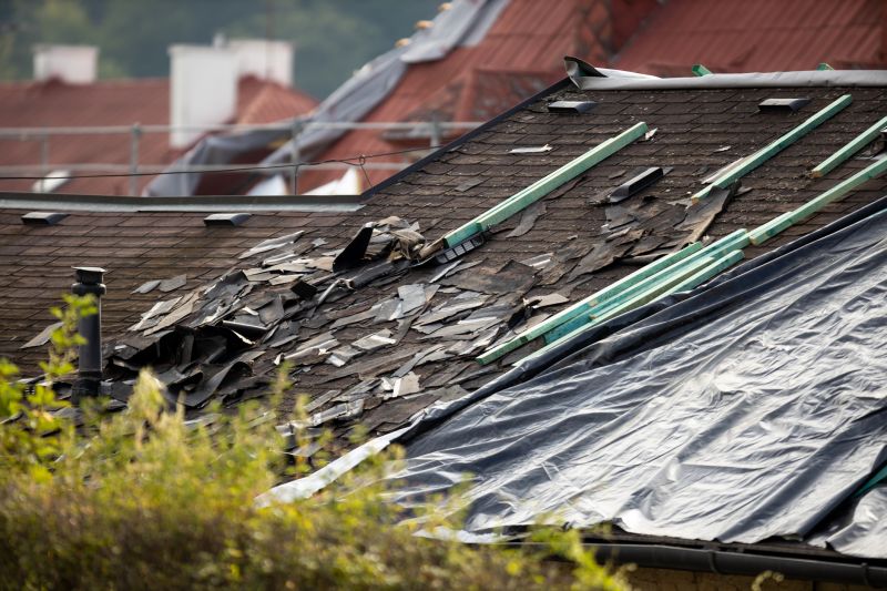 Damaged Roof Replacement