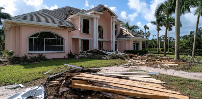 Damaged Roof Replacement