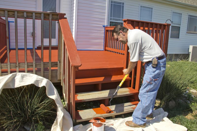 Local Deck Rail Staining in Saint Paul, MN