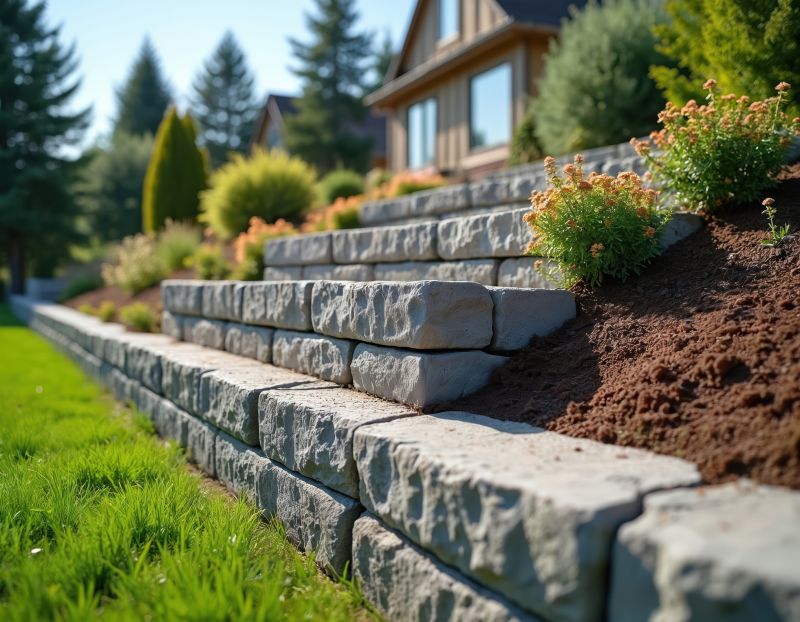 Stone Wall Hardscaping