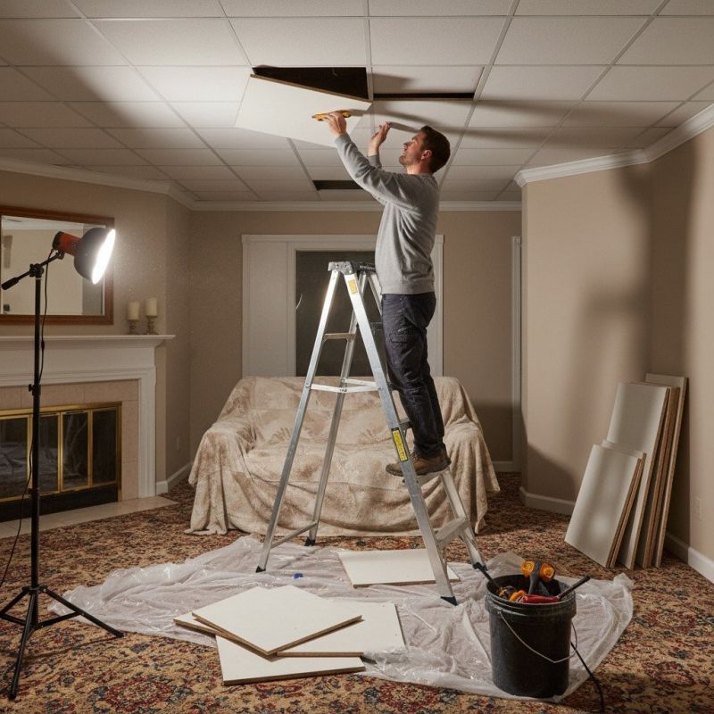 Local Swirl Ceiling Removal in Osseo, MN