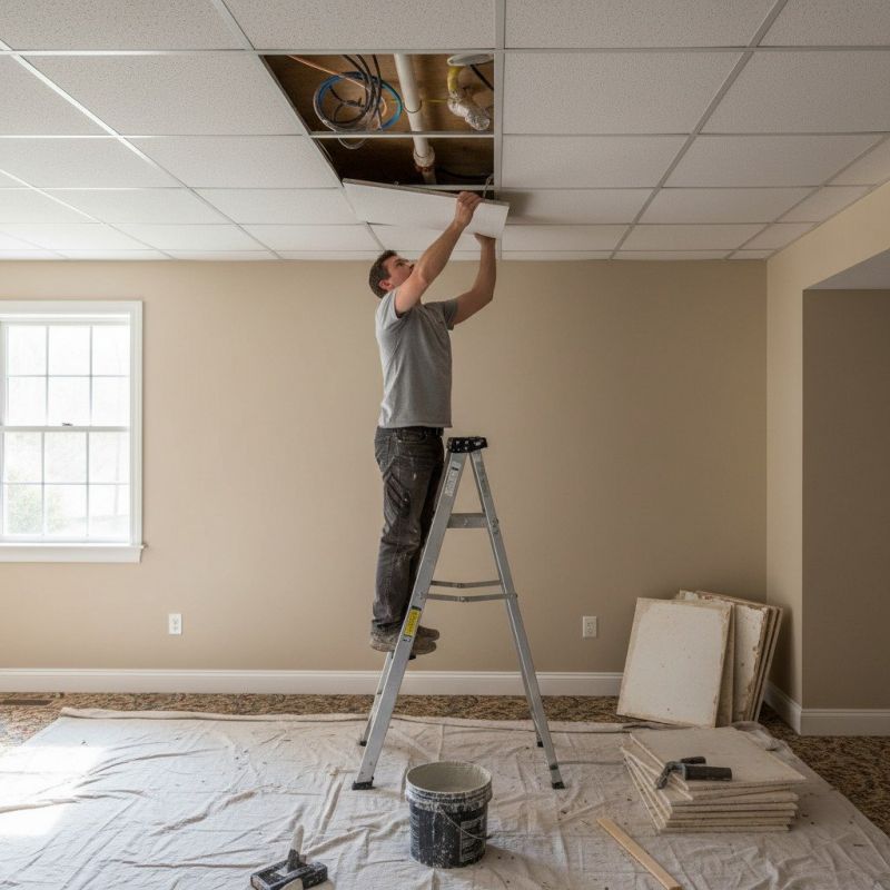 Tile Ceiling Installation