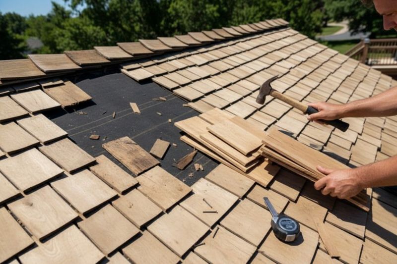 Local Wood Shake Roof Replacement in Newton Center, MA