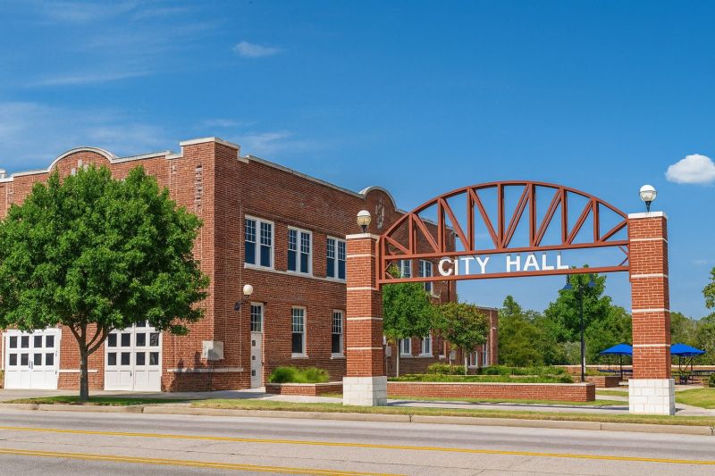 Local Building Raising in Collinsville, OK