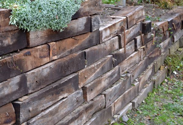 Wooden Retaining Wall Building